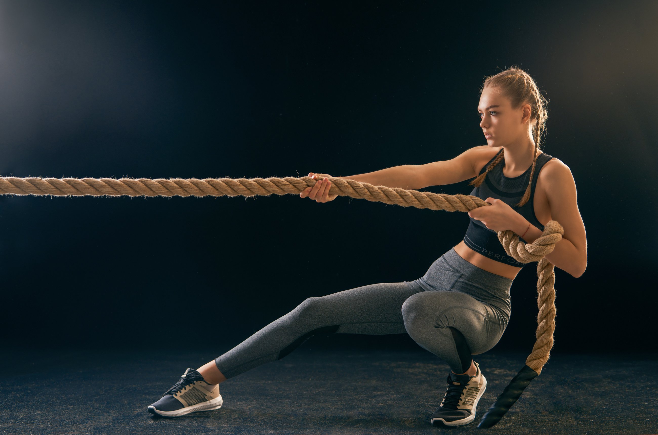 Woman Doing Crossfit Exercises